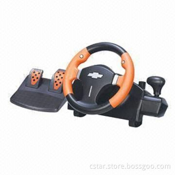 CR-V Racing Wheel with Built-in Hand Pedal for Realistic Acceleration and Brake Control